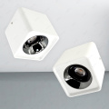 Techo cuadrado cuadrado montado en la superficie del hotel MR16 Downlight Flexion