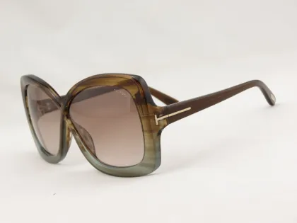 Tortoisesh Beige Double Color Frame Ladies Tom Ford Prescription Sunglasses Tf 0227 86j