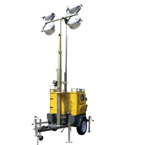 7m mobile vertical telescopic structure light tower