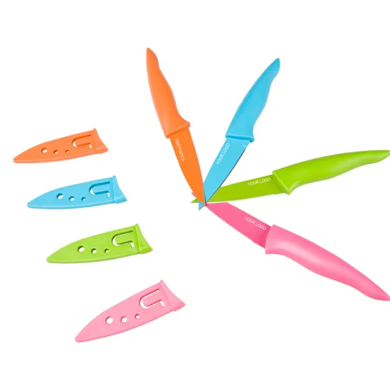 Factory Wholesale: Colorful Coated Stainless Steel Vegetable and Fruit Knife Set