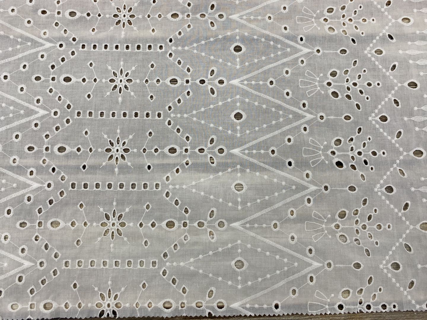 Cotton Eyelet Embroidery Fabric