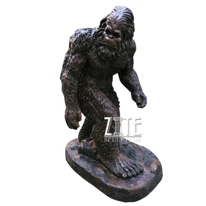 Wholesale life size resin sculpture fiberglass bigfoot statue