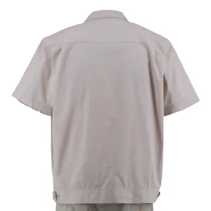 New Style Khaki Short Cotton Shirt