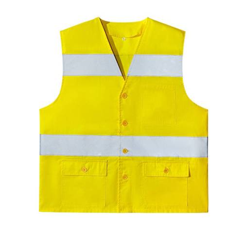 Υψηλή Vis Construction Reflective Safety Saide με τσέπη