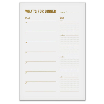 Custom 6 x 9 inch 50 Sheets Fridge Magnetic Memo Pad with Grocery List