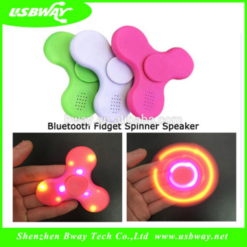 2017 News educational toy mini bluetooth music spiner with speaker EDC hand spinner