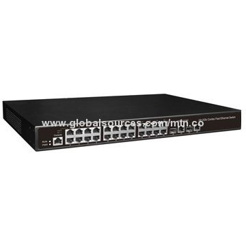 3-layer Fast Ethernet PoE Switch, Supports Firmware Upgrade, Configuration Backup & Restores by TFTP