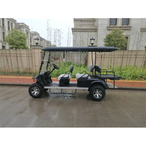 6 passengers black 4wd golf cart for sale