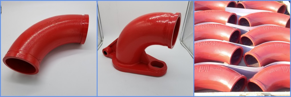 Concret pump casting elbow