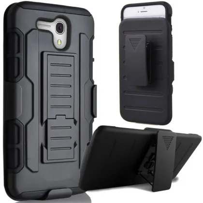 Hot sell Mobile phone 3in1 hybrid holster robot cases for ZTE AXON PRO