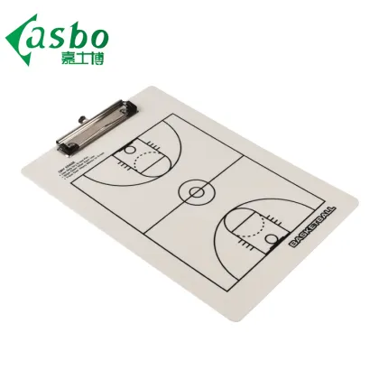 Sports Coach Clipboard: A4 Dry Erasable Basketball Steel Band Clip Plastic Clipboard