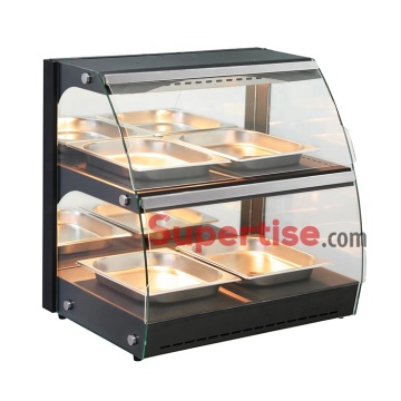 Heated Display Cabinet for Hot Food Showcase: Pie Warmer and Fried Chicken Display