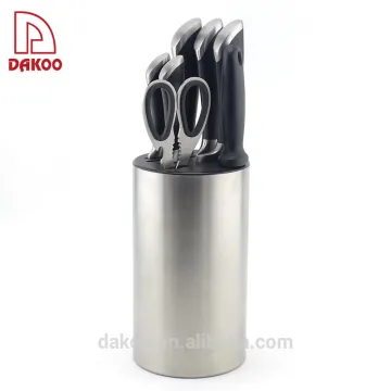 High Quality 8Pcs Kitchen Knife Set With Stainless Steel Round Knife Block