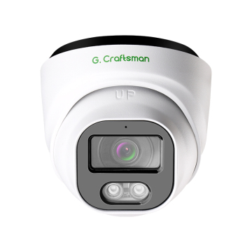 GA-HFI-M5S(AG) Gcraftsman 5MP Waterproof Outdoor IK10 Vandalproof IP Dome Turret POE Security Night Vision Camera with Microphone