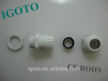 NPT PG Metric Thread White Black Grey Waterproof Nylon plastic cable glands(NCB)
