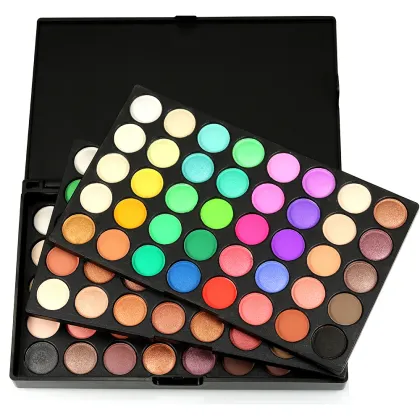 Custom 120 Color Palette Eyeshadow Matte Stamps & Ombre Aura Palette