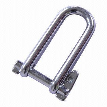 Stainless steel halyard shackle, locking pin