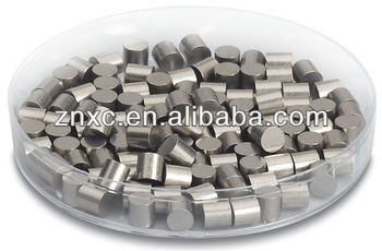 High purity W pellet 3N5 Undoped Tungsten pellet 3N5