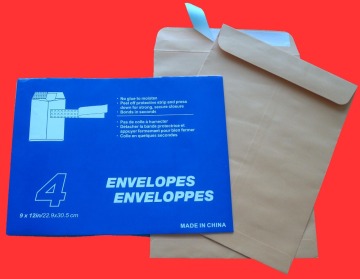 File Cover Envelope Self-Seal No Glue to Moisten Bonds in Seconds Documents Catalogue Invitation Bag