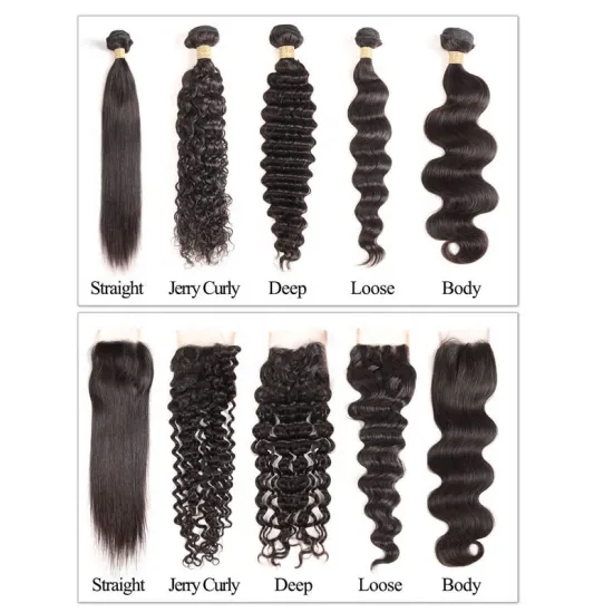 Hight Quality Wholesale Virgin Hair Vendors , Raw Virgin Brazilian Hair Products , 100% Natural  Human Hair Bundles With Closure