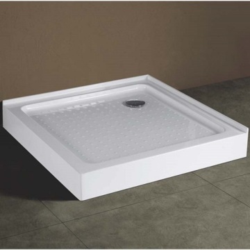 Base de banho quadrada anti-derrapante acrílica 90x90