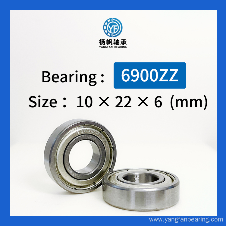 Deep Groove Ball Bearing 6900zz 10mm*22mm*6mm