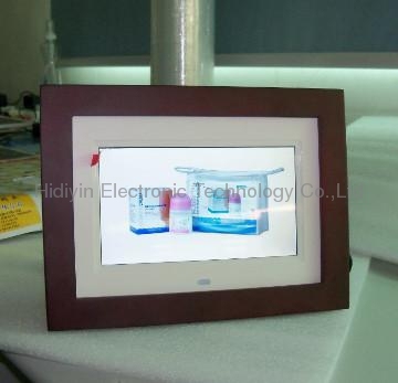 2014 hotsales new 7inch wood digital photo frame