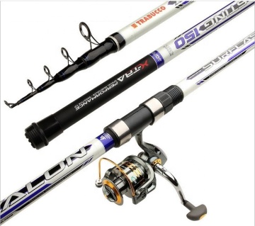 Carbon Surf Casting Fishing Rod 4.2m 3 Pieces 150g