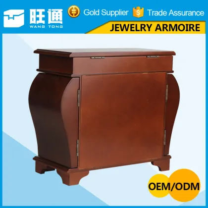 Wooden living room furniture decorative wood display cabinet