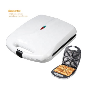 Electric 4-Slice Sandwich Maker with Triangle Plate & Additional Plate Options: Perfect for Versatile Toasting & Grilling Needs