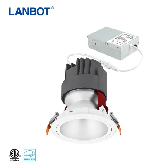 Adjustable Anti-Glare LED Downlights: 8W to 30W COB Spotlights with Reversible Round Trims