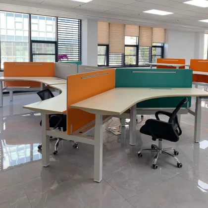 Office Electric Corner Standing Desk Workstation