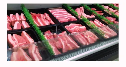 Supermarket Frozen Food Display Plastic Trays for Meat and Delicatessen