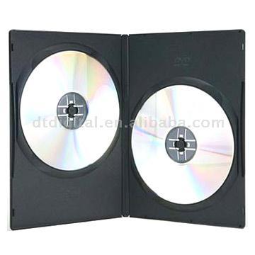 Slim Black 1/2-DVD Case (7/9mm)