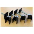 swing gate Clamp powder-coated Hinge with long bolt