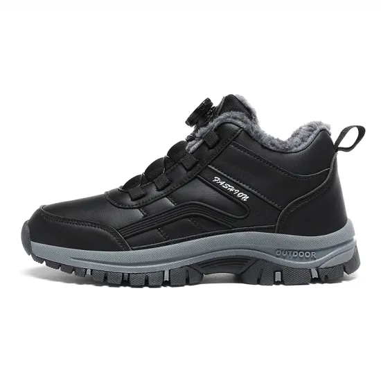 Winter Warm Snow Boots with Rotary Buckle for Men and Women