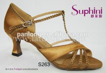Competition Women Dance Shoes with Knot