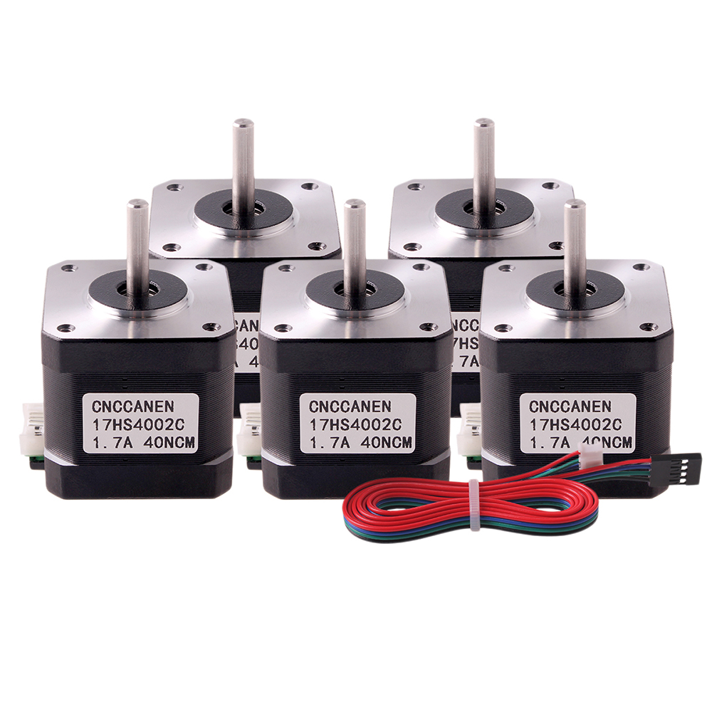 Rtelligent Nema17 Stepper Motor 42 Motor Nema 17 Motor 40N.CM 1.7A (17HS4401-DuPont) Motor 4-Lead For 3D Printer Printing XYZ