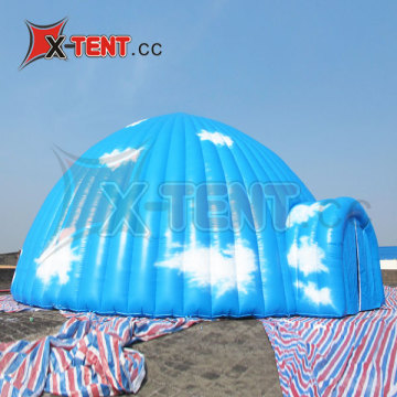 Giant Inflatable Dome Tent with Cloudy Print (XT304)