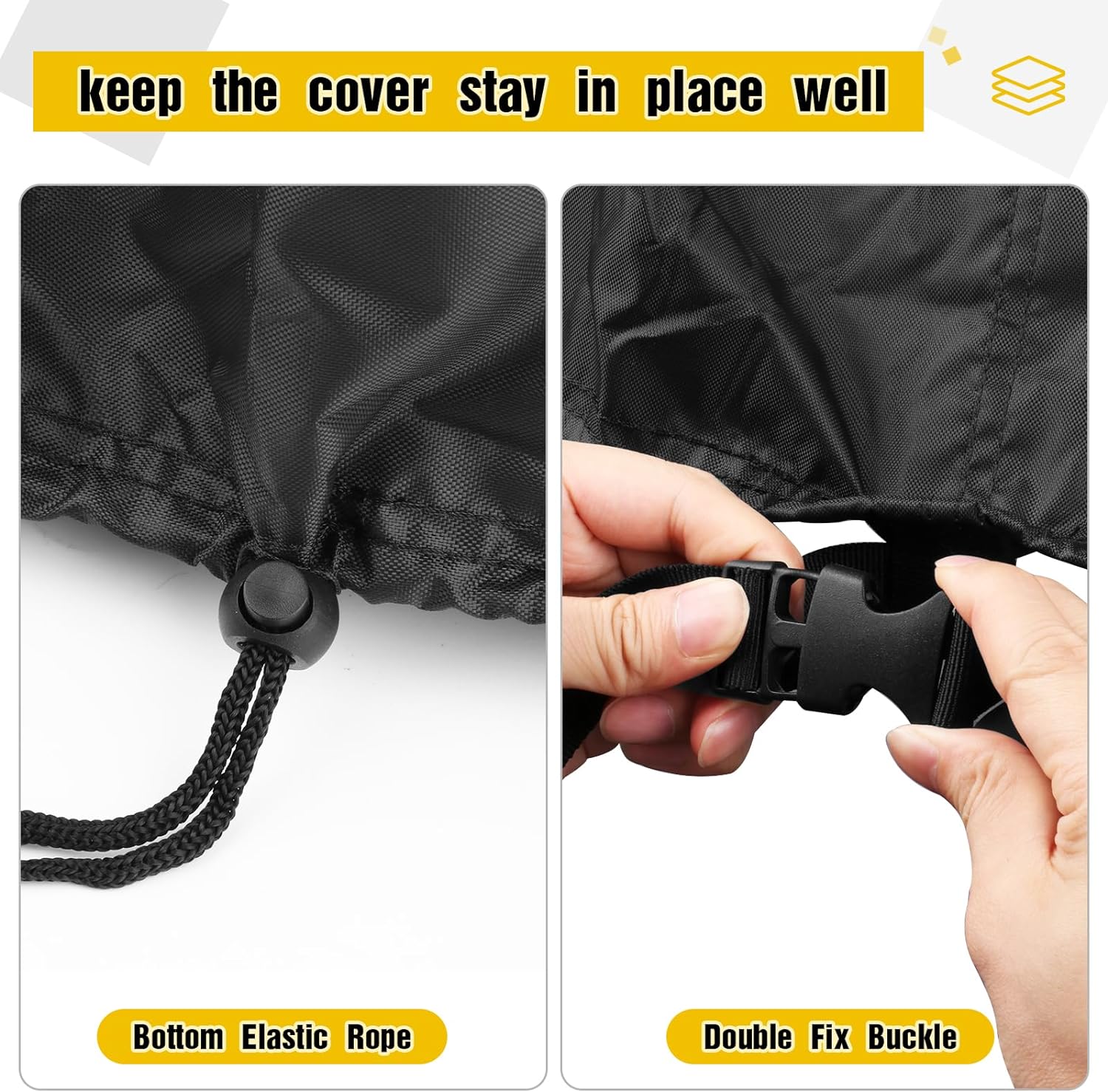 Waterproof Heavy Duty Round Patio Fire Bowl Cover