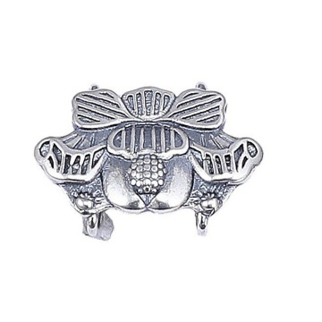 Sterling Silver Retro Butterfly Hair Pin Pendant