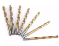 Toppkvalitet 19 st 1-10mm rak skaft HSS Twist Drill Bit Titanium-belagd Twist Drill Bit Set för borrning hårdare metaller