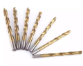 Κορυφαία ποιότητα 19pcs 1-10mm Straight Shank HSS Twrill Bit Bit με επίστρωση τιτανίου.