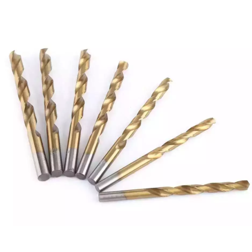 En kaliteli 19pcs 1-10mm Düz Saf HSS Twist Matkap Bit Titanyum Kaplı Twist Matkap Bit Seti Daha sert metalleri delmek için