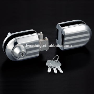 stainless steel frameless glass swing door lock