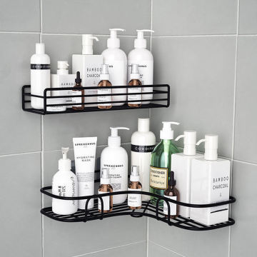 Badkamer muur hangende hoekrek statief aftapod basket ijzeren plank