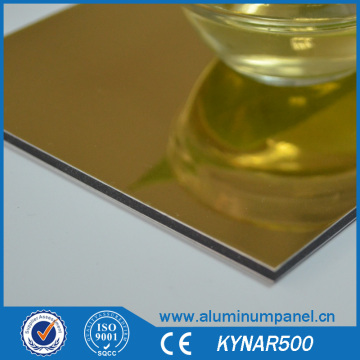 Mirror alucobond interior decoration alucobond sheet aluminum material panel