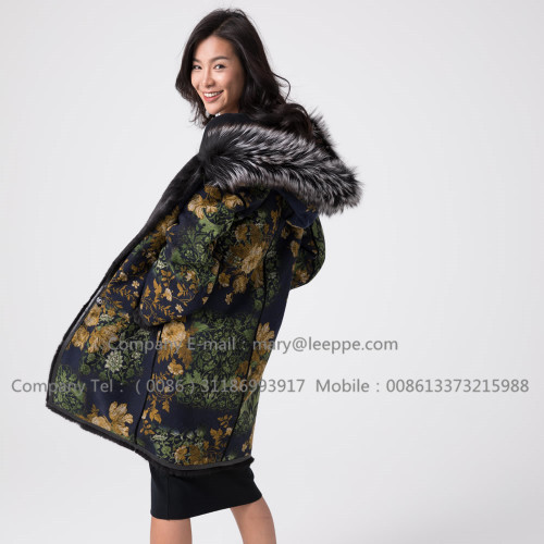 Winter Reversible Mink Overcoat For Lady