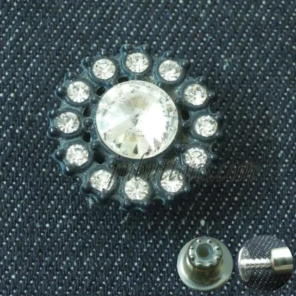 fancy crystal custom buttons, fashion lovely rhinestone buttons