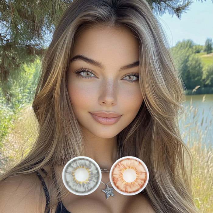 Fresh color contact lenses big diameter colorful lenses